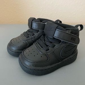 Baby Boys Nike Court Borough Mid 2 - Sz 3C - All Black